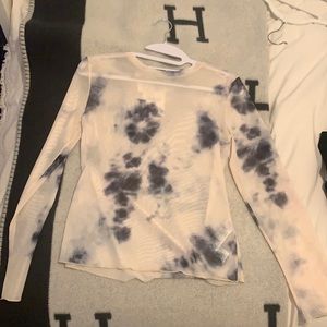 Sheer long sleeve top